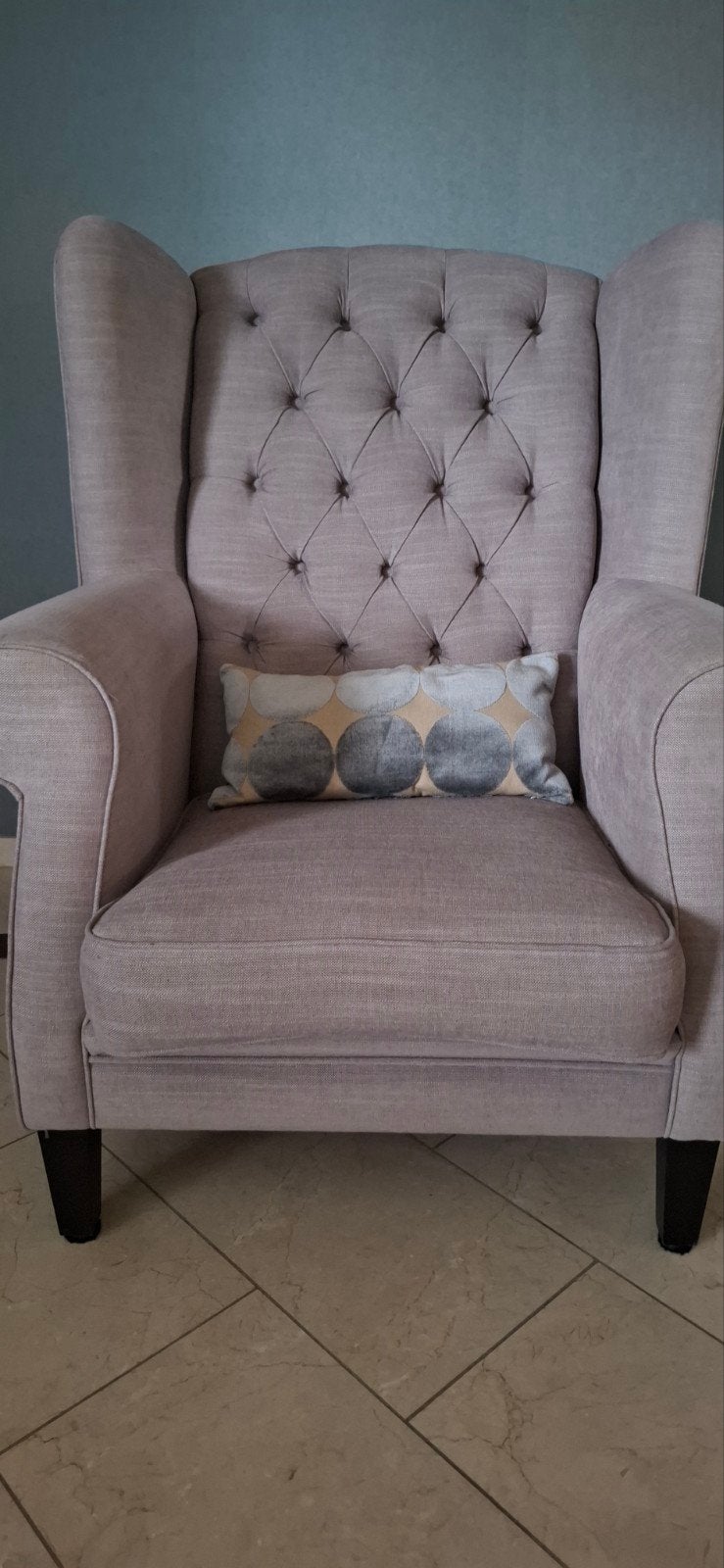 Oorfauteuil ,, Huis en Inrichting, Ophalen, Overige merken, Beige, Vierkant