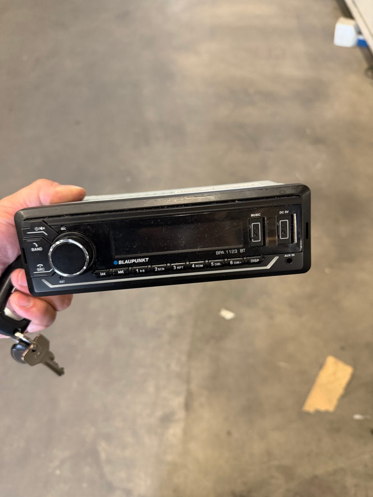 Blaupunkt BPA 1123 BT autoradio - Bluetooth, USB, AUX, FM/AM, Auto diversen, Ophalen of Verzenden, Gebruikt