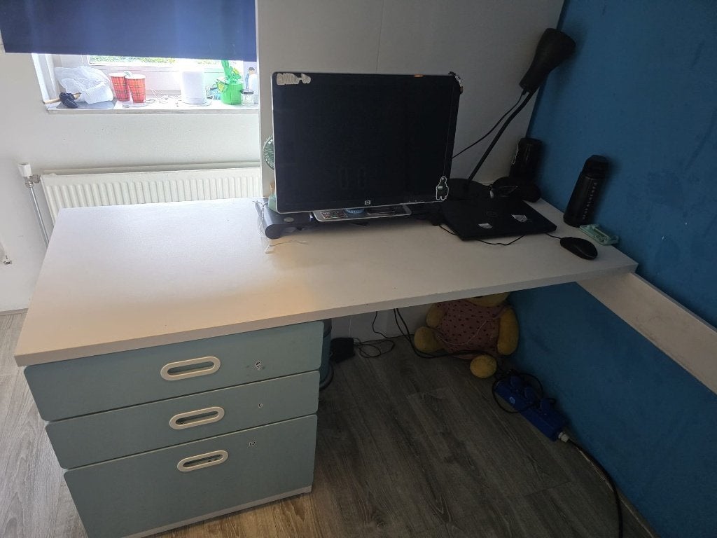 Ikea Hoogslaper met Bureau en Kledingkast - Gebruikt, Kinderen en Baby's, Kinderkamer | Stapelbedden en Hoogslapers, Ophalen, Gebruikt