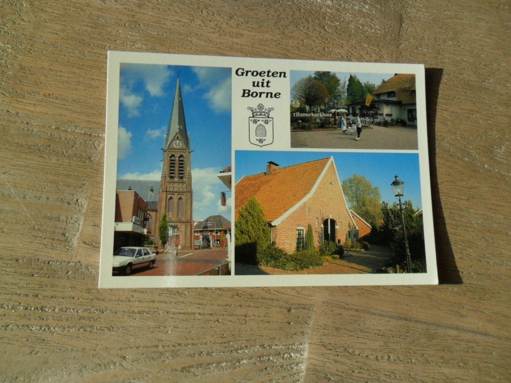 Borne, kerk/'t Pannekoekhuis/Meiershof, Verzenden, 1980 tot heden, Ongelopen, Noord-Brabant