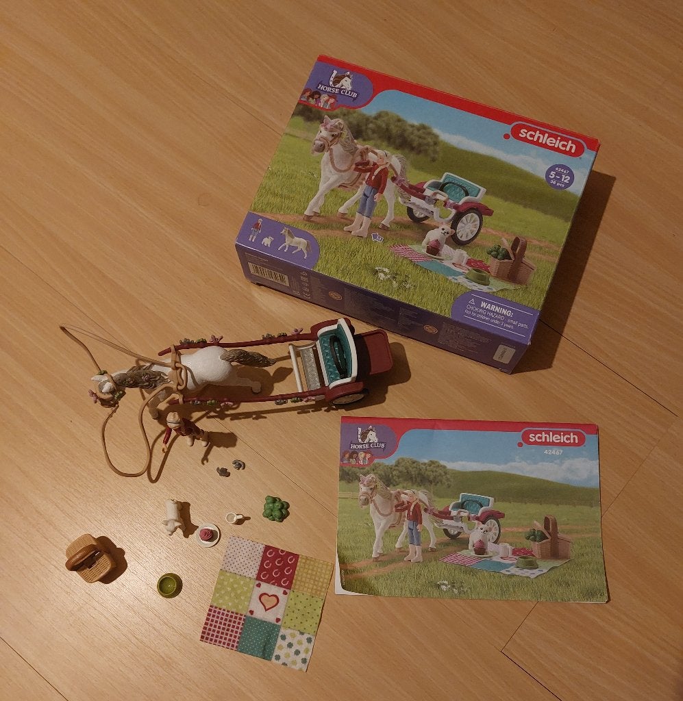 Schleich Koets voor paardenshow, nieuwstaat met doos, Ophalen of Verzenden, Zo goed als nieuw