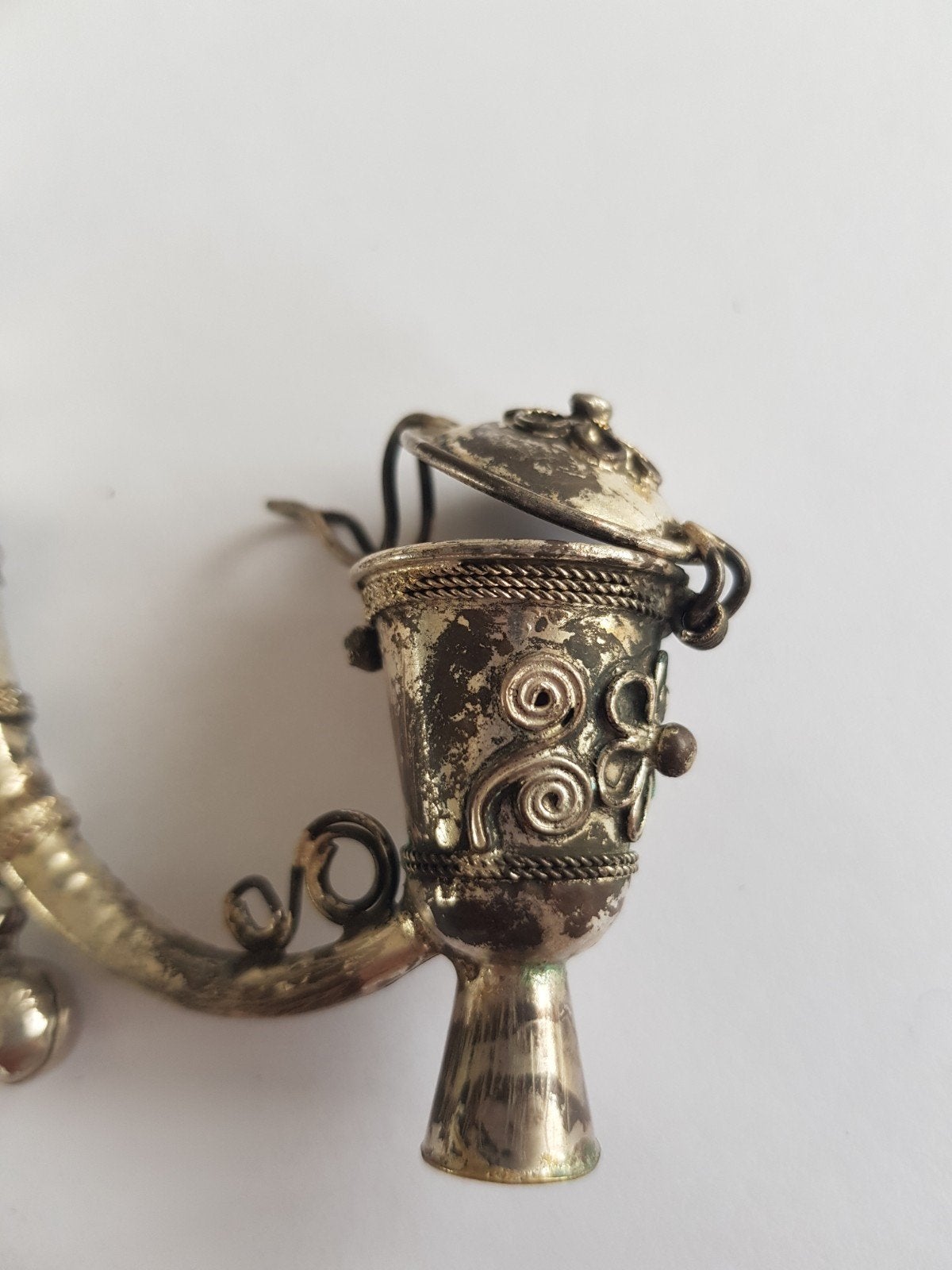 Gedecoreerde tabakspijp, Antiek en Kunst, Antiek | Woonaccessoires, Ophalen of Verzenden