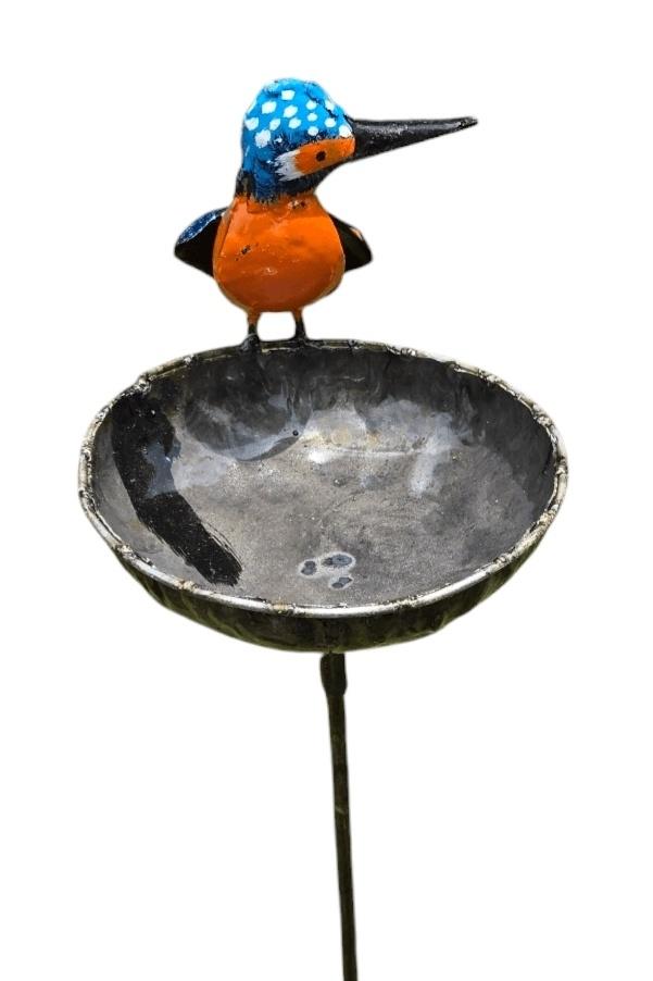 IJVOGELTJE - WATER VOER BAKJE STREETART - HANDMADE FAIRTRADE, Ophalen of Verzenden, Nieuw