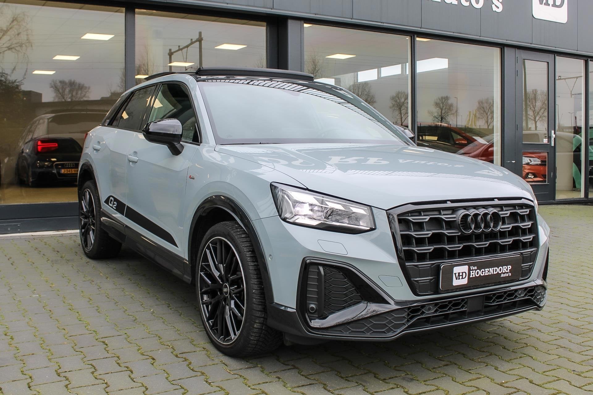 Audi Q2 35 TFSI S Edition PANO NAVI LED CAMERA KEYLESS Trekh, Auto's, Dealer onderhouden, 4 cilinders, 150 pk, Leder