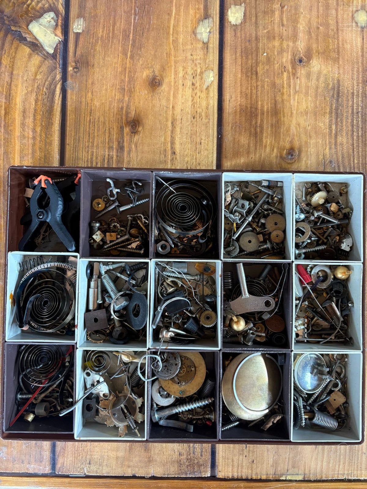 Grote collectie klokonderdelen en uurwerkmechanismen, Antiek en Kunst, Ophalen of Verzenden