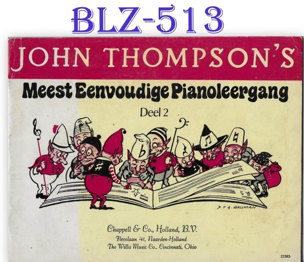 BLZ513 Bladmuziek meest eenvoudige pianoleergang deel 2, Ophalen of Verzenden, Zo goed als nieuw, Artiest of Componist, Piano
