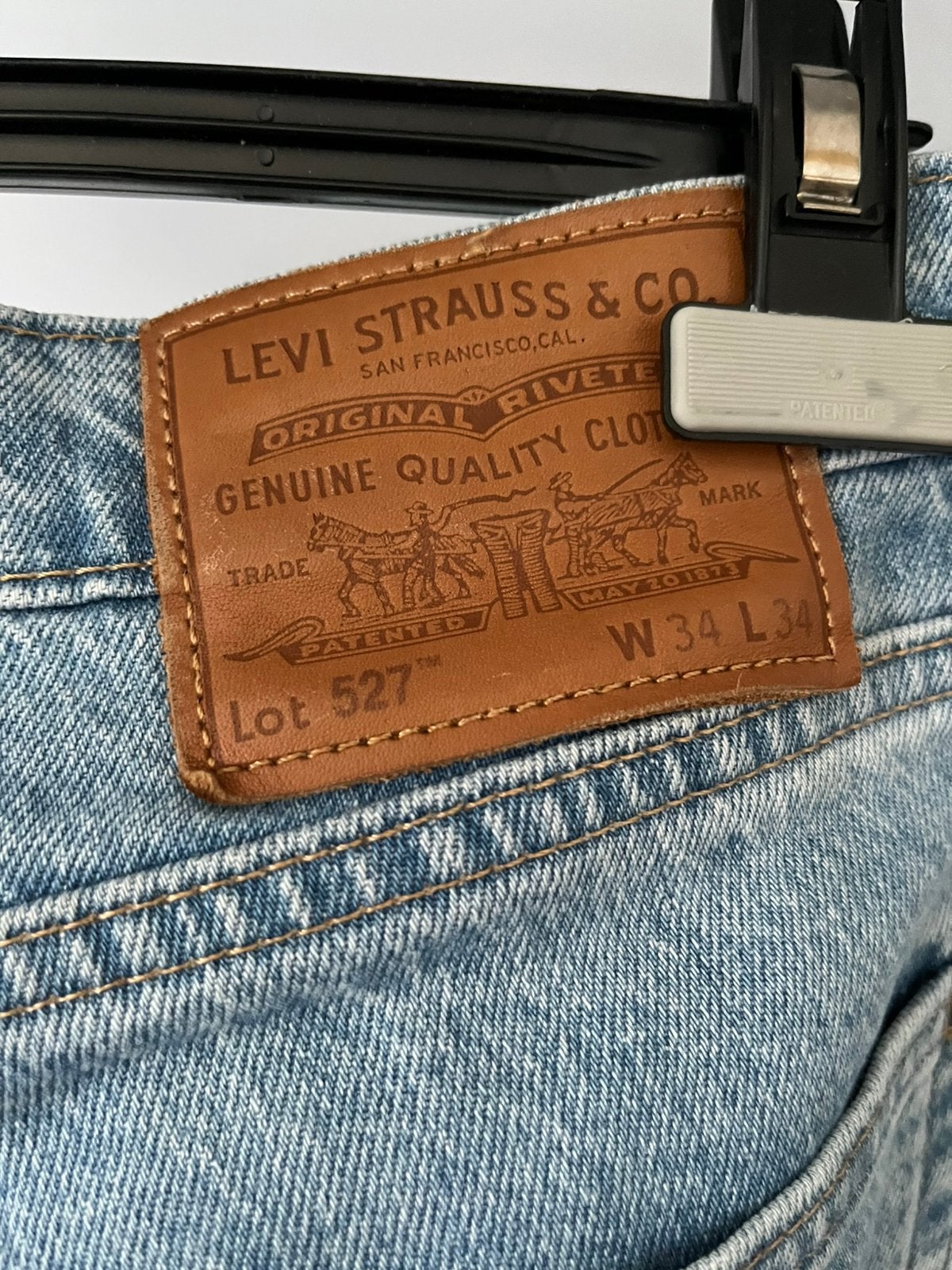 Levi’s 527 mt 34x34, Ophalen of Verzenden, Zo goed als nieuw, Blauw, Overige jeansmaten