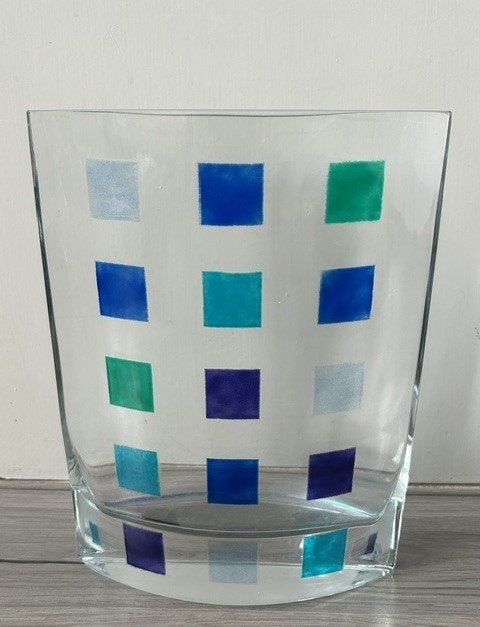 Zweedse design vaas glas Lena Hansson 2004, Ophalen of Verzenden