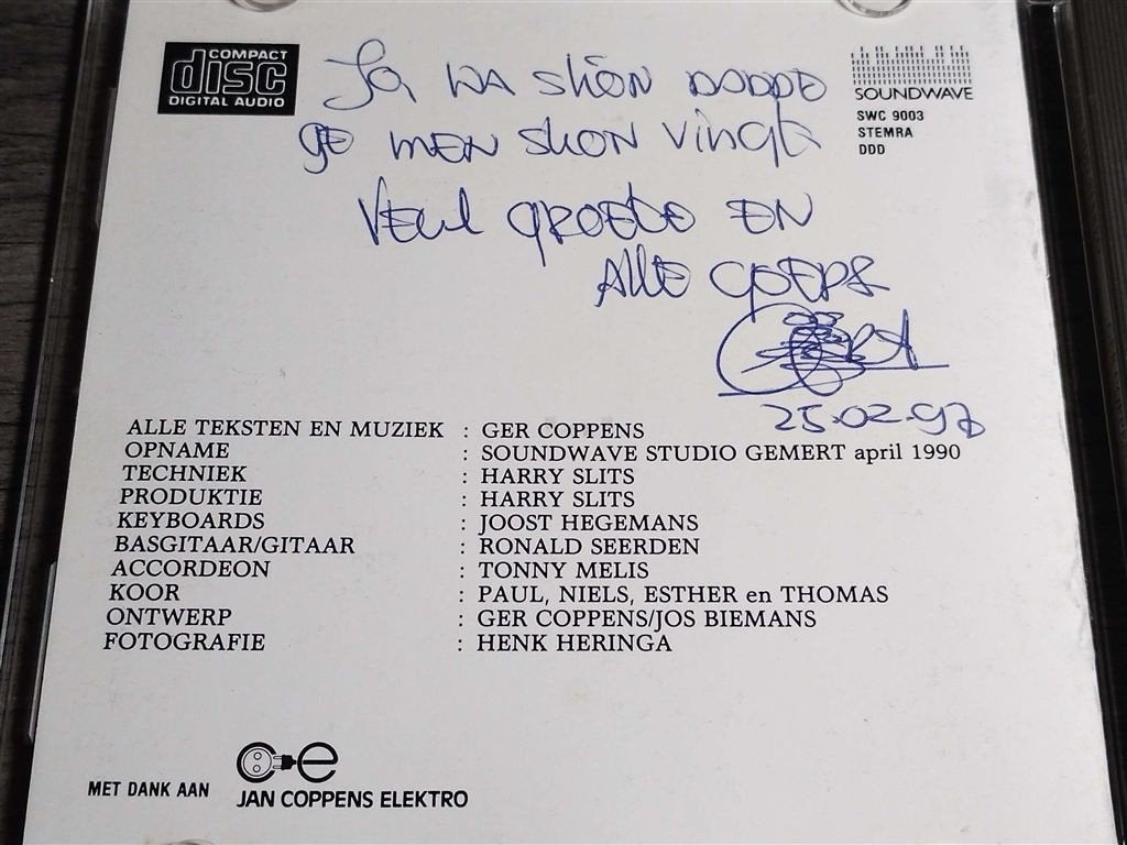 Ger Coppens ‎– Vanbinnenuit [Gesigneerd], Ophalen of Verzenden, Zo goed als nieuw, Levenslied of Smartlap