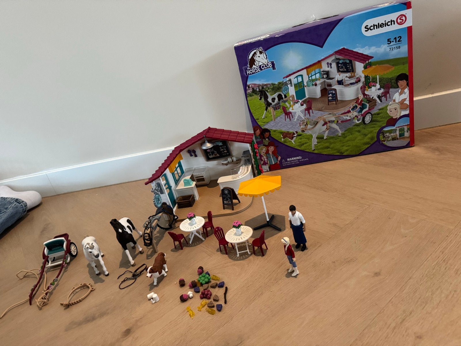 Schleich Horse Club Café met accessoires en doos, Ophalen, Gebruikt, Jongen of Meisje
