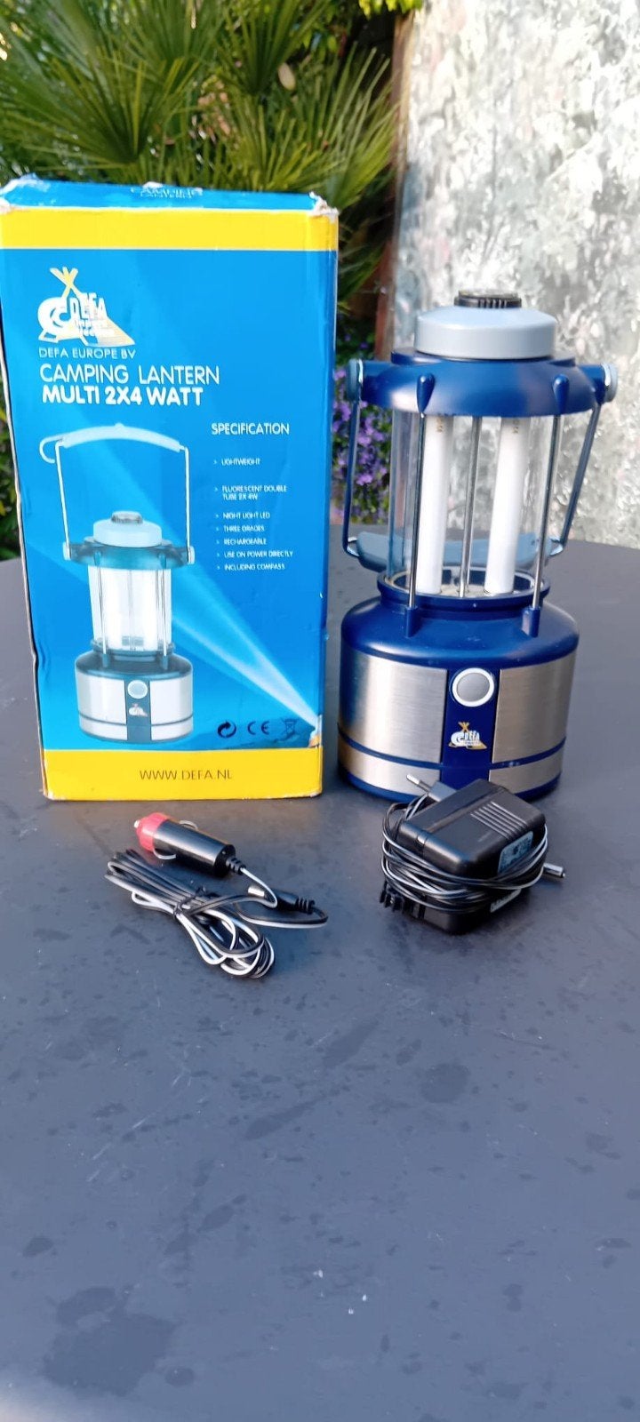 DEFA Camping Lantaarn Multi 2x4 Watt met Kompas, Ophalen of Verzenden, Gebruikt