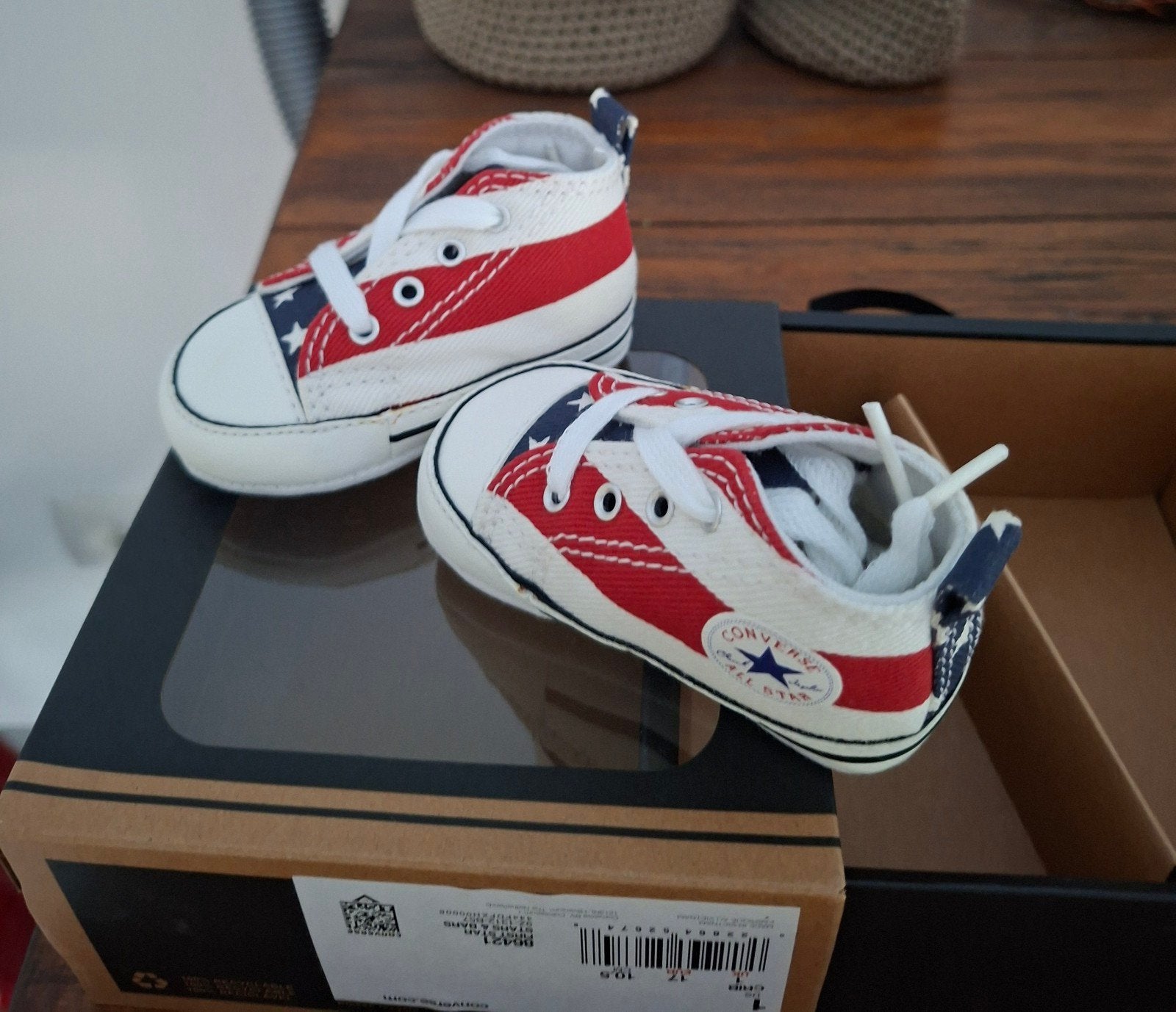 Nieuw Converse allstars baby Amerikaanse vlag Limited ed., Ophalen of Verzenden, Nieuw, Jongen of Meisje, Schoenen