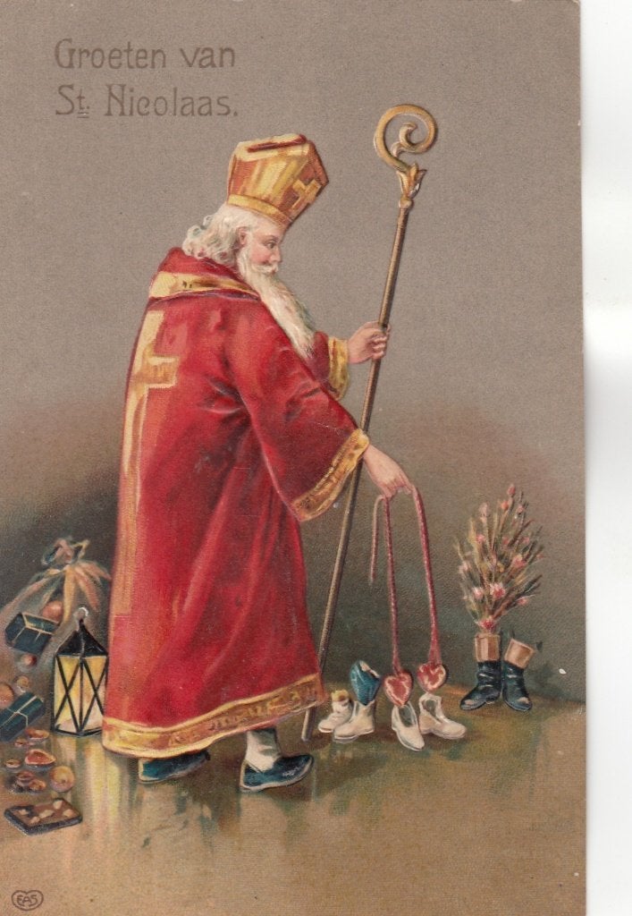 Oude St.Nicolaaskaart, Verzamelen, Verzenden, Voor 1920, Ongelopen, Cultuur en Media
