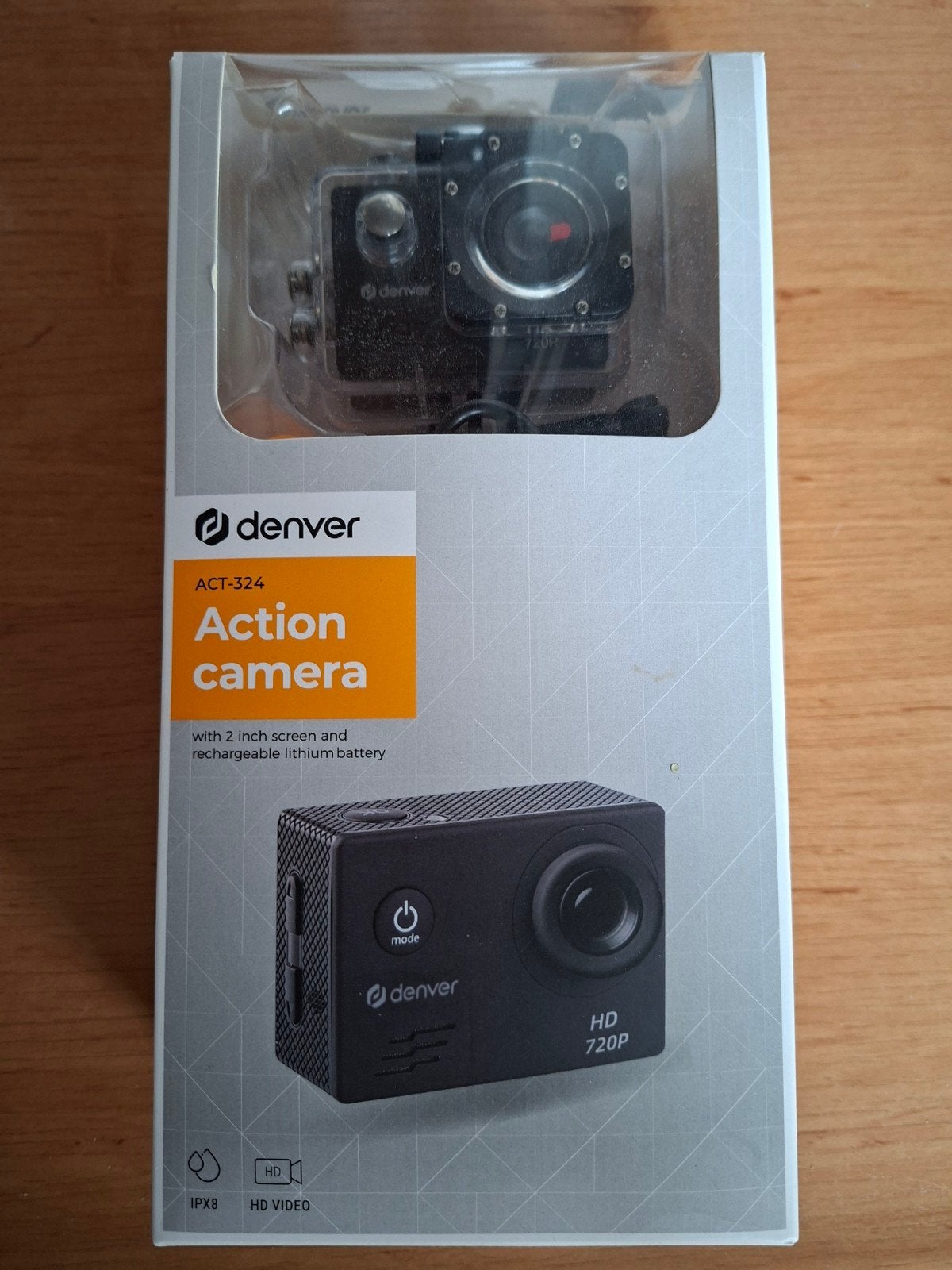 Denver AVT-324 Action Camera - Nieuw in doos - Compleet met, Ophalen of Verzenden, Nieuw, Overige merken