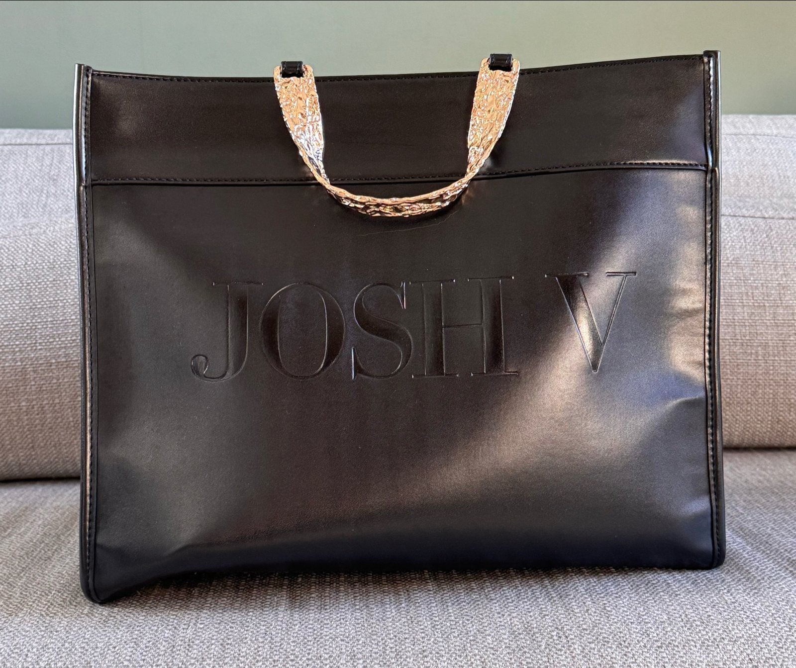 JOSH V Shopper Zwart met Gouden Details, Ophalen of Verzenden, Zo goed als nieuw, Zwart, Shopper