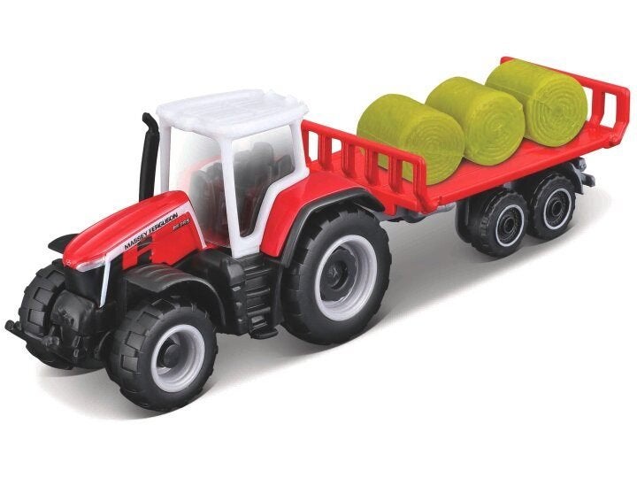 Maisto: Mini Work Machines: Massey Ferguson 8S.265 met balen, ., Nieuw, Ophalen of Verzenden, .