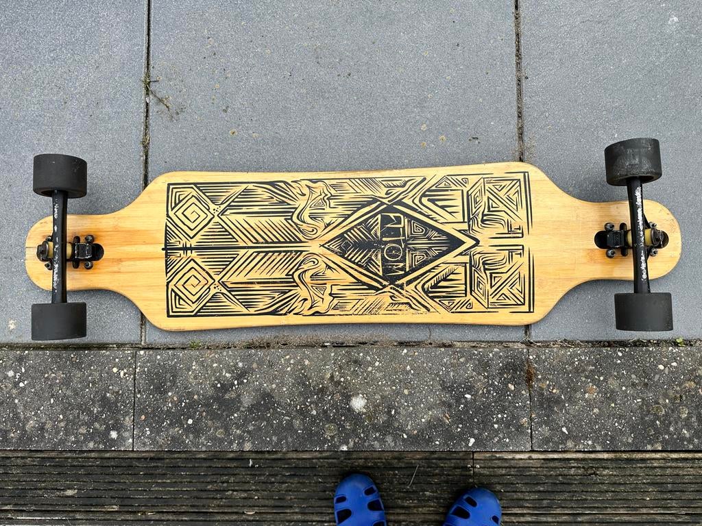 Atom Longboard (100x24cm) - Perfect voor Cruisen, Sport en Fitness, Skateboarden, Gebruikt, Skateboard, Longboard, Ophalen