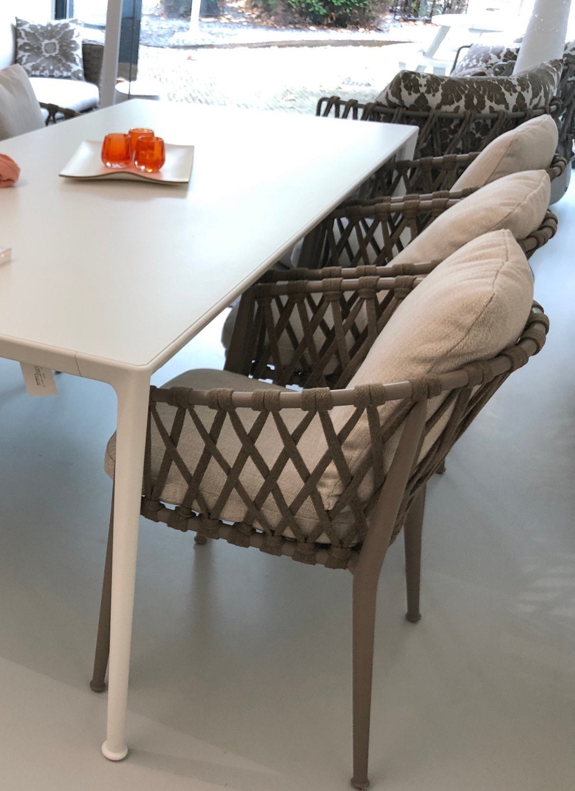 4 x B&B Italia Erica outdoor Dining chairs NP €1.600-, Info@micheldethouars.nl, Bb italia, 9723 CA, Ophalen of Verzenden