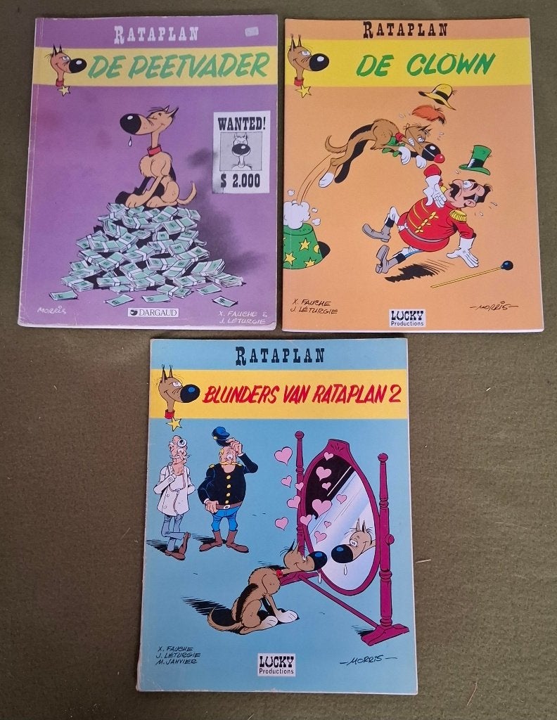 3 x Rataplan strips, Meerdere stripboeken, Ophalen of Verzenden, Gelezen