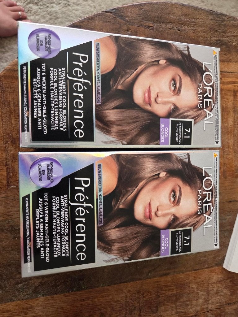 Haarverf loreal paris cool/blondes 7.1, Ophalen, Nieuw, Overige typen