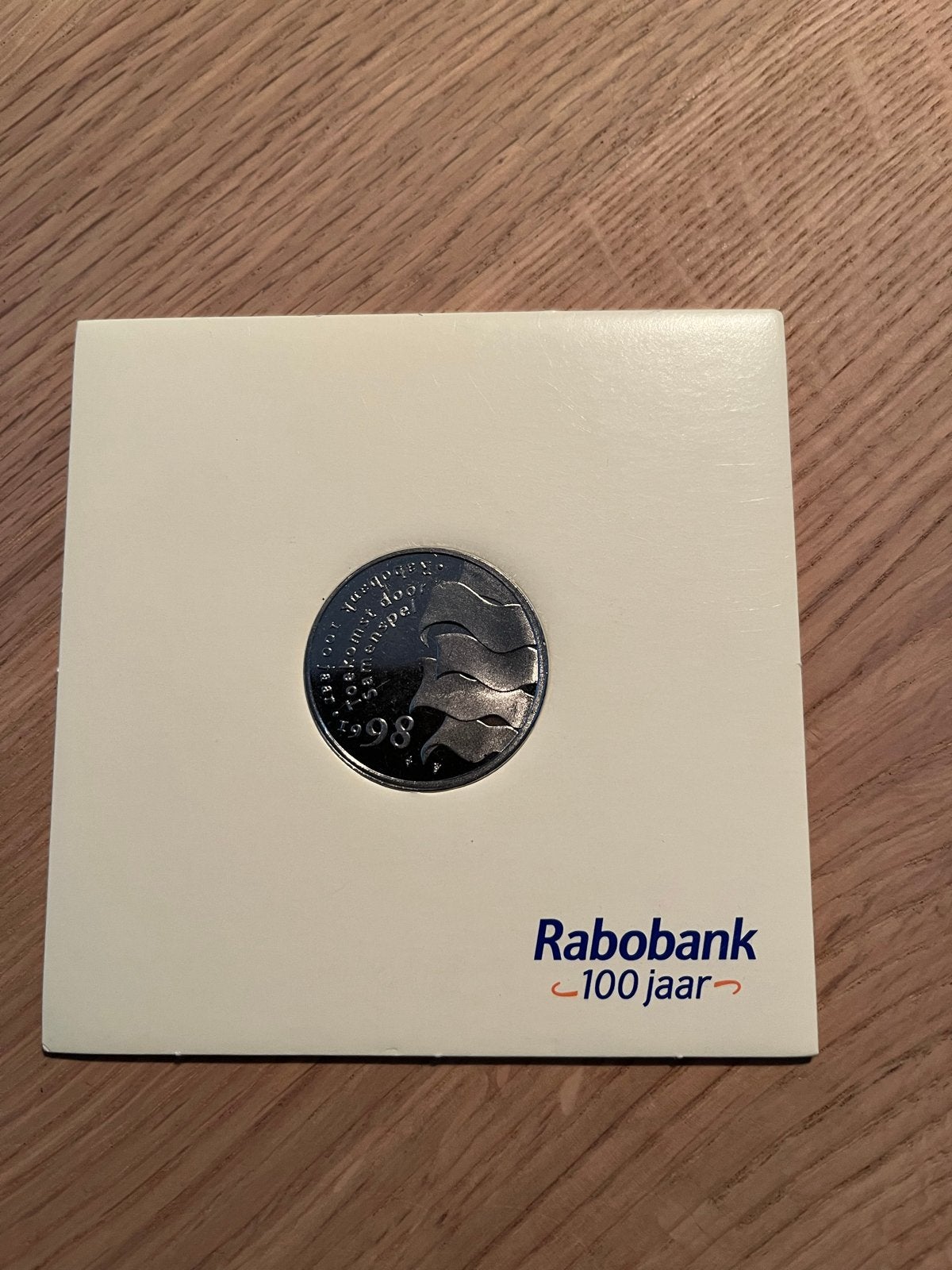 Rabobank 100 jaar herdenkingsmunt 1998, Ophalen of Verzenden, Koningin Juliana, Overige waardes, Losse munt