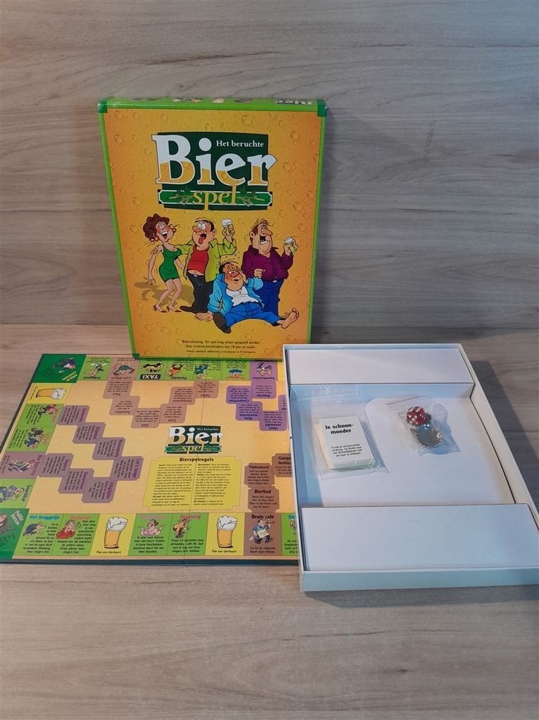 bierspel - het beruchte bier spel - s6021, Hobby en Vrije tijd, Gezelschapsspellen | Bordspellen, Verzenden, Zo goed als nieuw