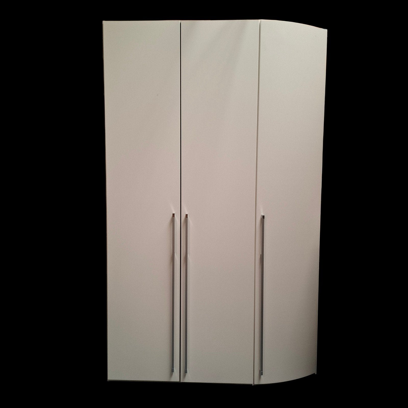 Hoge Witte Kledingkast met Leg- en Hangruimte, Huis en Inrichting, Ophalen, Met deur(en), Gebruikt, 100 tot 150 cm