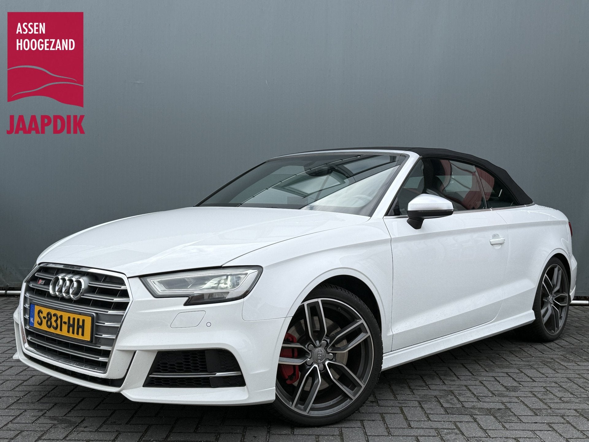 Audi A3 Cabriolet BWJ 2017 2.0 TFSI 310 PK S3 quattro Pro Li, Auto's, Automaat, 4 cilinders, Wit, Vierwielaandrijving