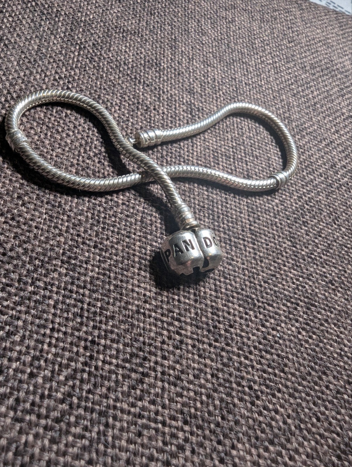 Pandora armband zilver 23cm (zonder bedels), Sieraden, Tassen en Uiterlijk, Armbanden, Ophalen of Verzenden, Gebruikt, Zilver