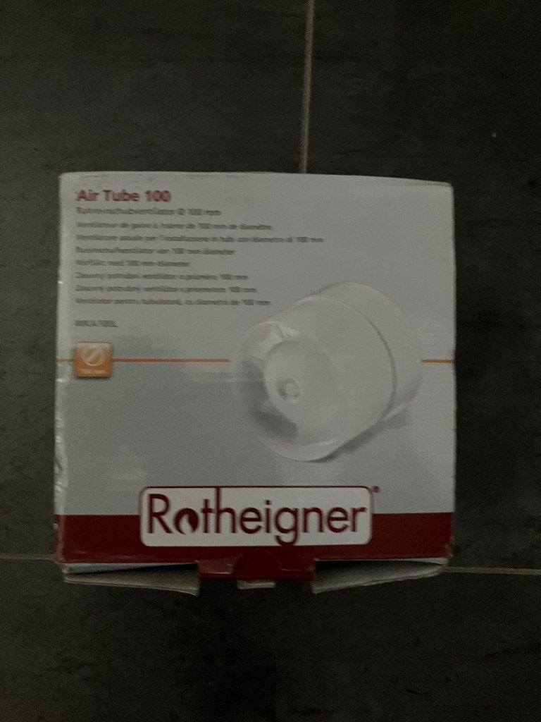 Te koop: Rotheigner Air Tube 100 (100 mm), Ophalen of Verzenden, Nieuw, Ventilator en Afzuiger