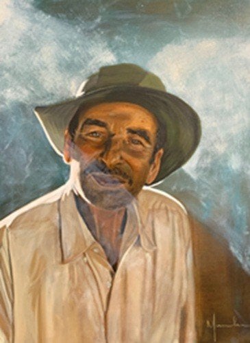 Kunsthandel Gennep -"Smokey Orlando", Antiek en Kunst, Ophalen of Verzenden, Gesigneerd, Olieverf