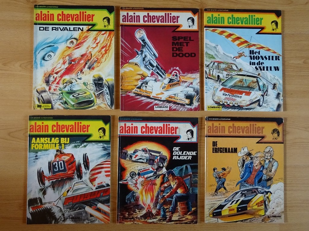 Alain Chevallier deel 1 t/m 6, 1e druk, Boeken, Meerdere stripboeken, Ophalen of Verzenden, Gelezen