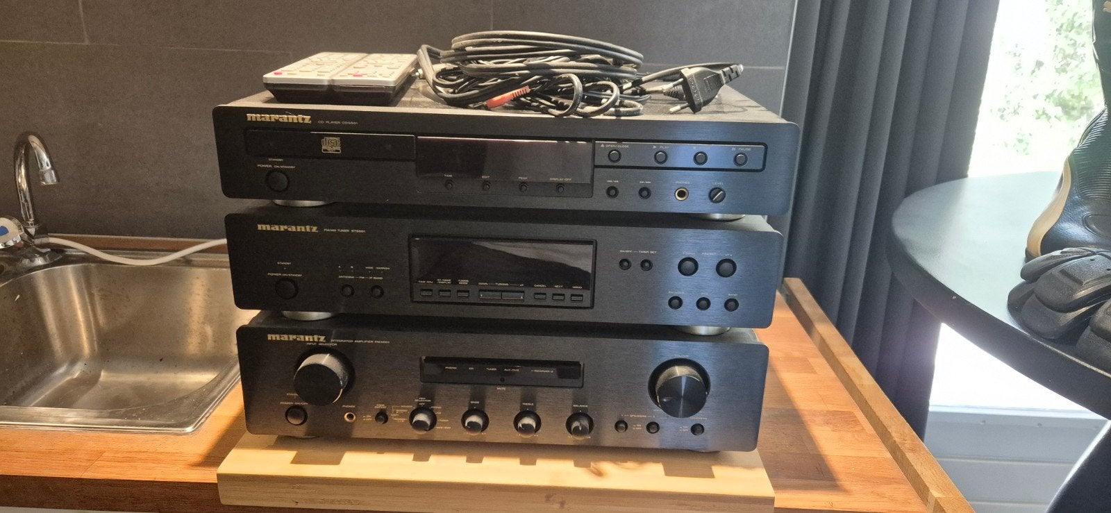 Marantz Hifi Set: CD-speler, Tuner, Versterker, afstandsb., Ophalen