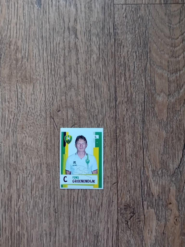 Plaatje - Fons Groenendijk, Ophalen, Zo goed als nieuw, Overige binnenlandse clubs, Poster, Plaatje of Sticker
