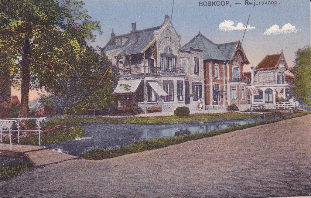 Boskoop. Oude ansichtkaart Boskoop - Reijerskoop. **, Ophalen of Verzenden, Voor 1920, Ongelopen, Zuid-Holland