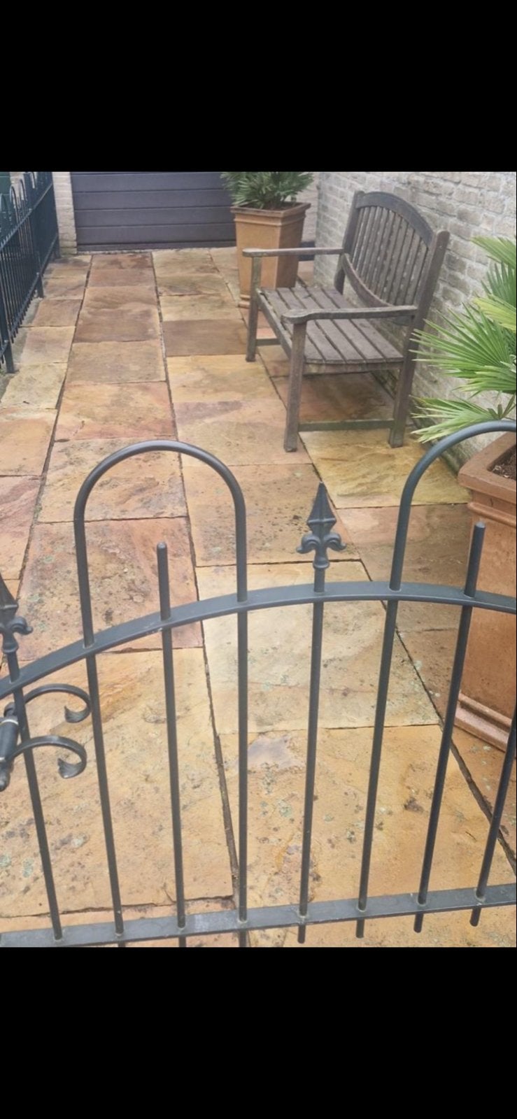 Gratis afhalen, Terrastegels van natuursteen - +/- 8m2, Tuin en Terras, Ophalen, Gebruikt, Terrastegels, Natuursteen