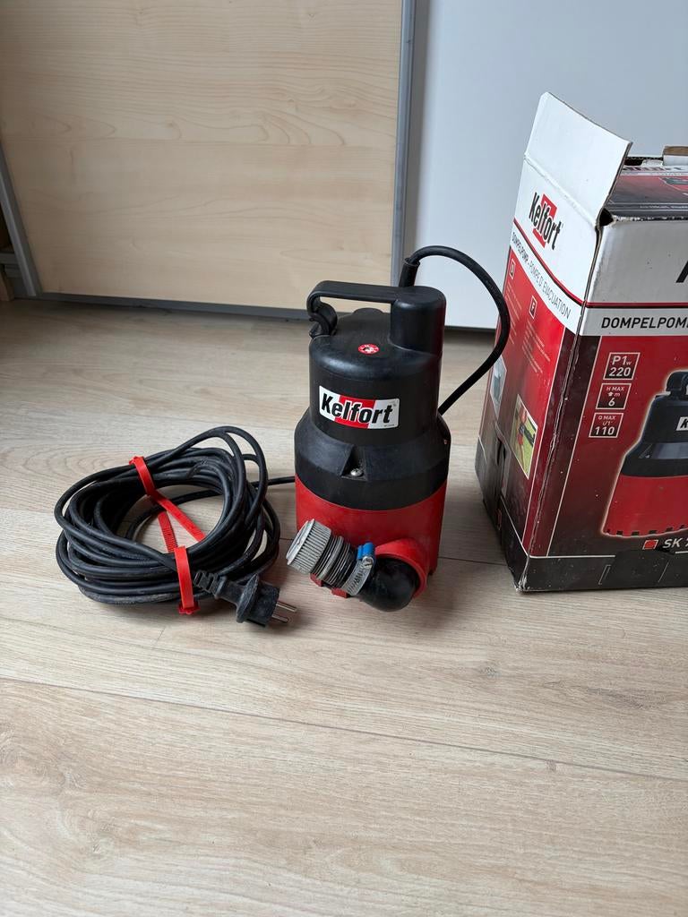 Kelfort dompelpomp vlakzuigpomp, Ophalen of Verzenden, Zo goed als nieuw, Elektrisch, Dompelpomp