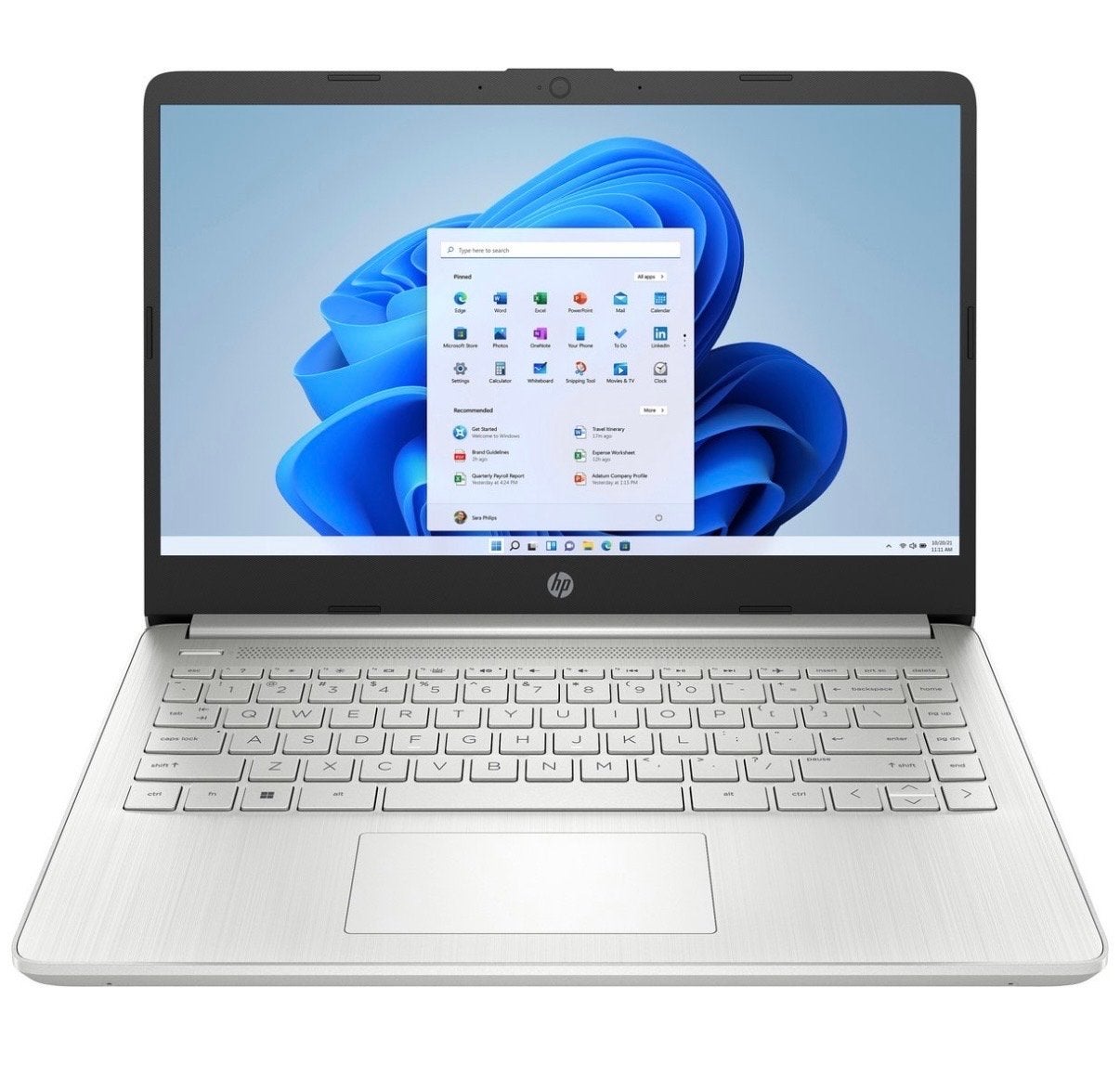 HP 14s-fq1971nd, Met videokaart, 2 tot 3 Ghz, Qwerty, 8 GB