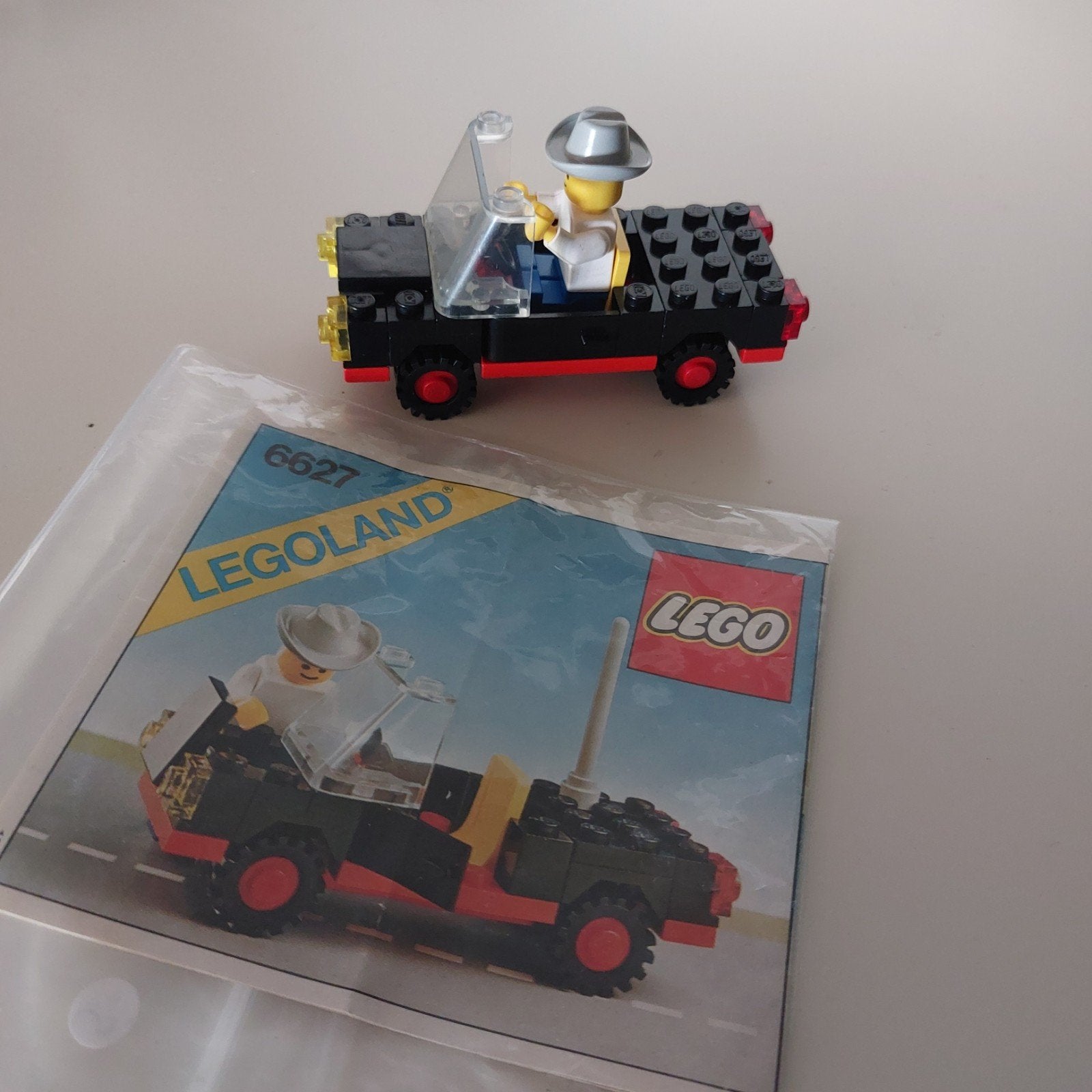 LEGO 6627 Convertible uit 1983 - Vintage Legoland, Ophalen of Verzenden, Gebruikt, Overige merken