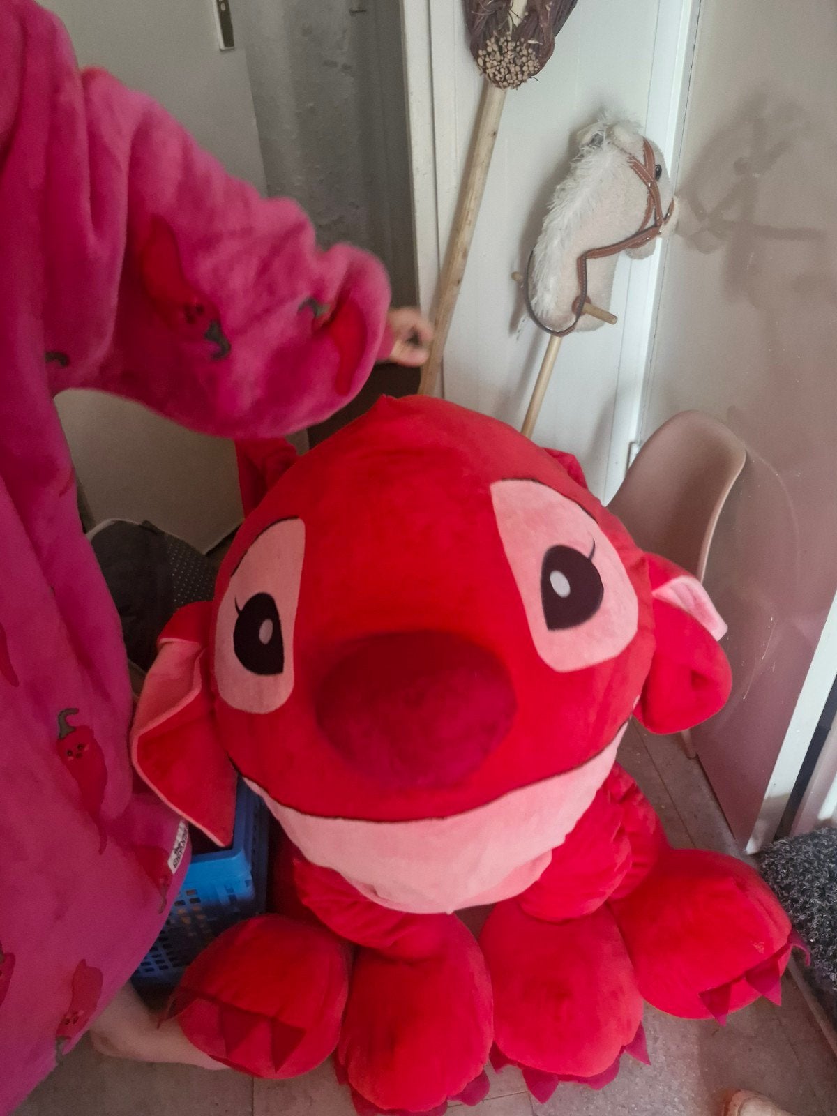 Grote rode Stitch knuffel - Disney Lilo & Stitch, Ophalen, Disney, Disney, Overige typen
