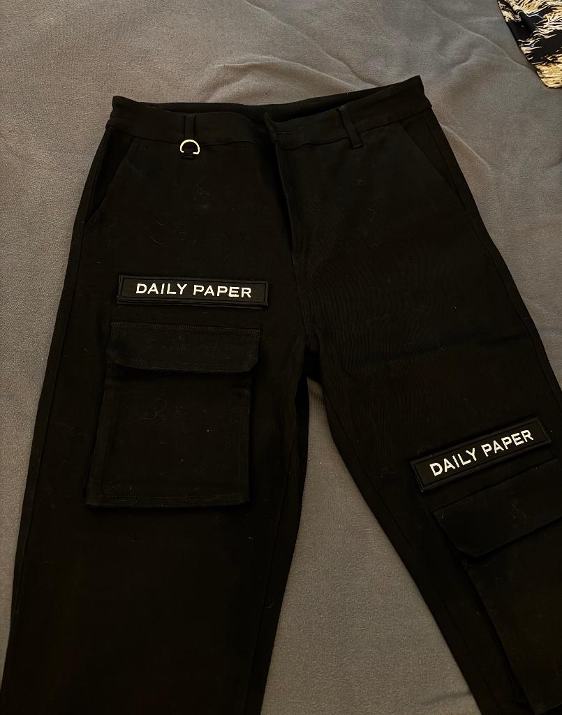 Daily Paper broek, Zwart, Daily Paper, Zo goed als nieuw, Lang