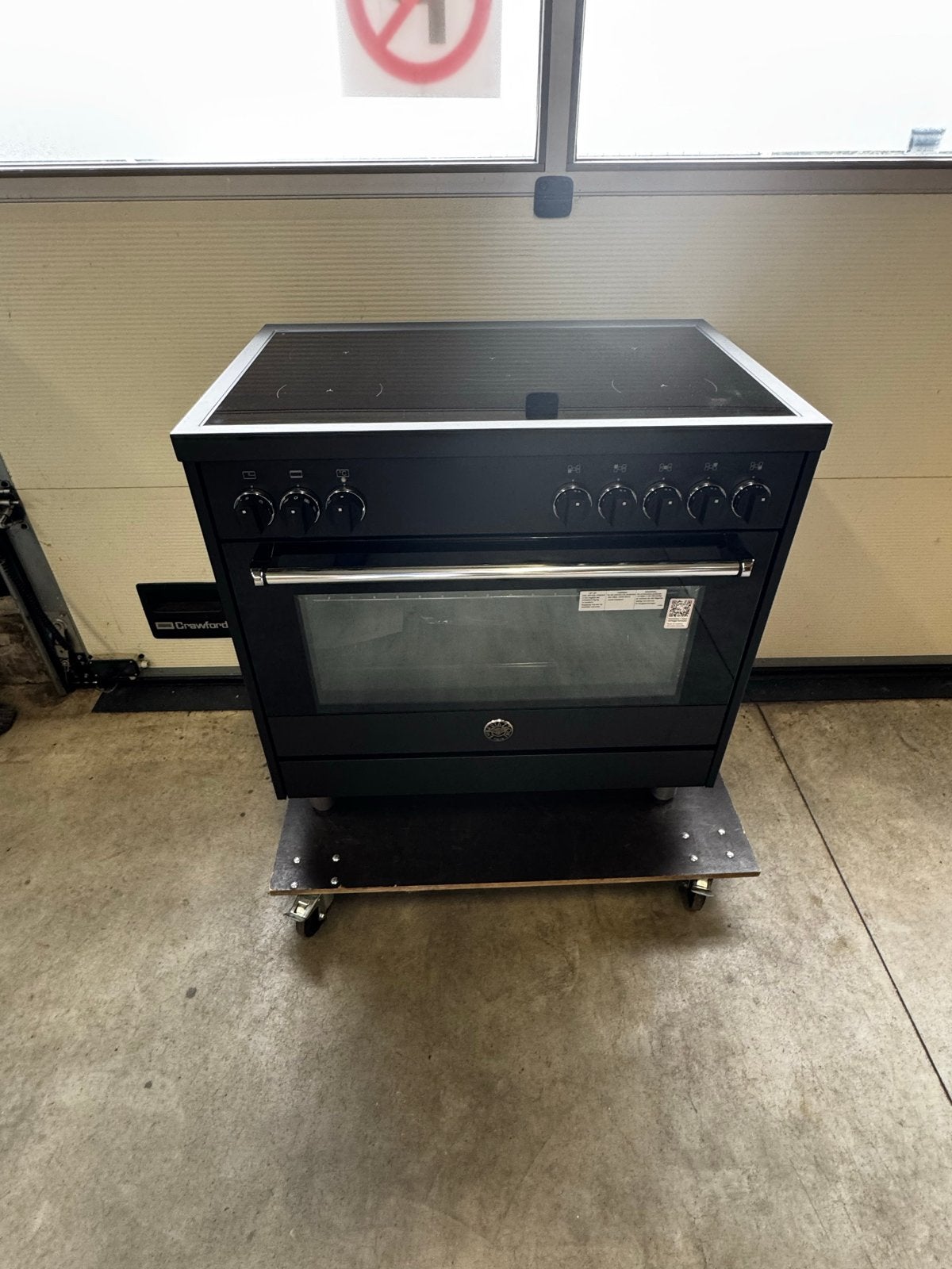 Bertazzoni Luxe Inductie Fornuis 90cm - Mat Zwart, Ophalen, 60 cm of meer, Zo goed als nieuw, Energieklasse A of zuiniger