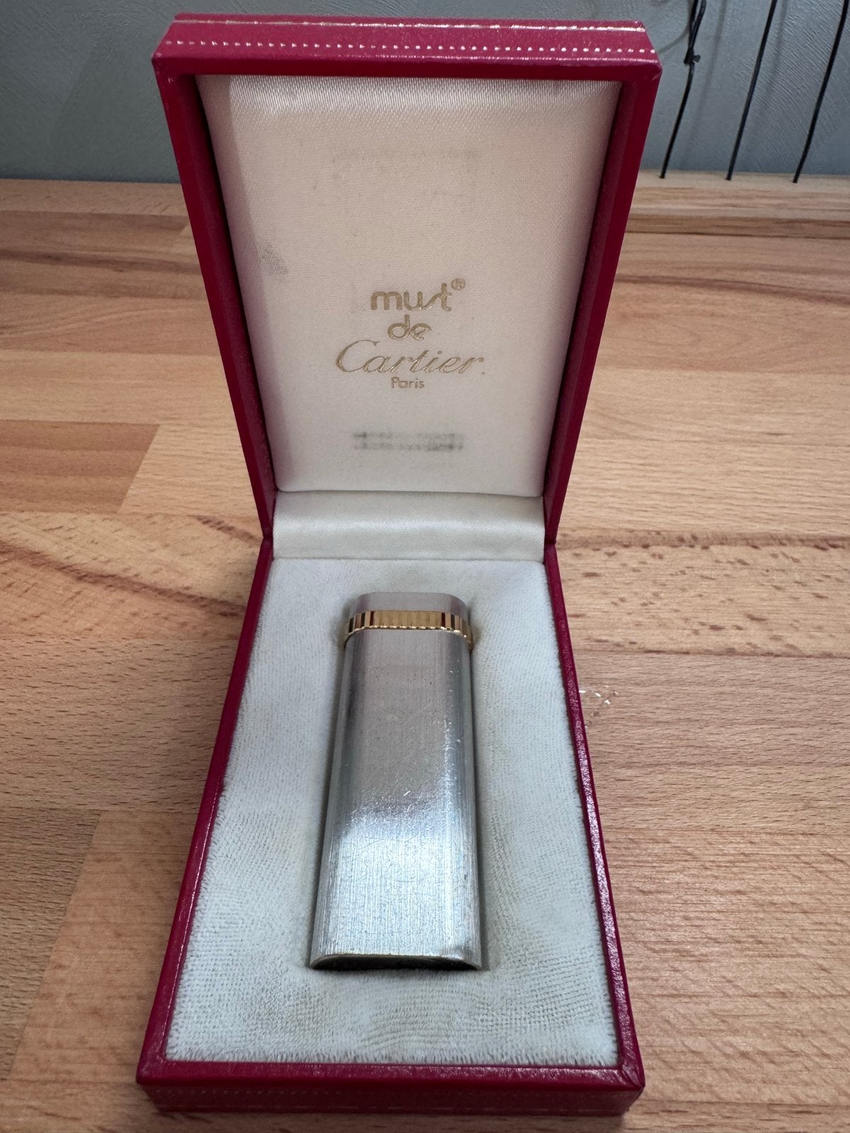 Cartier aansteker - Vintage 'Must de Cartier' Paris, Verzamelen, Ophalen of Verzenden, Zo goed als nieuw, Aansteker