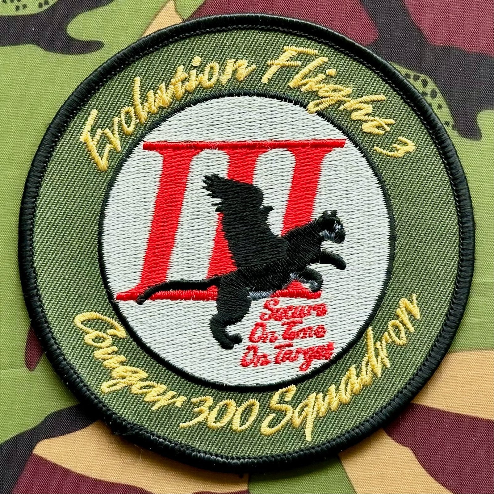 Patch RNLAF 300 SQN, Ophalen of Verzenden, Luchtmacht, Nederland, Embleem of Badge