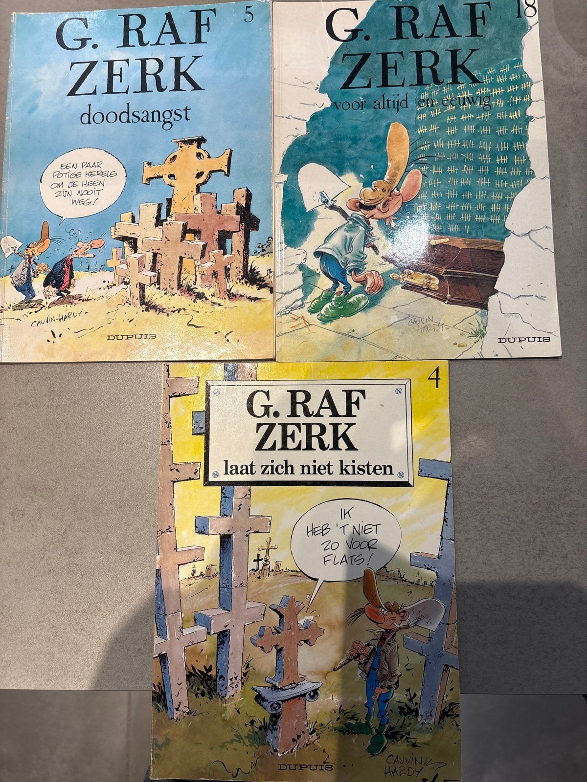 G. Raf Zerk stripboeken - Doodsangst, Voor Altijd, Laat Zich, Meerdere stripboeken, Ophalen of Verzenden, Gelezen
