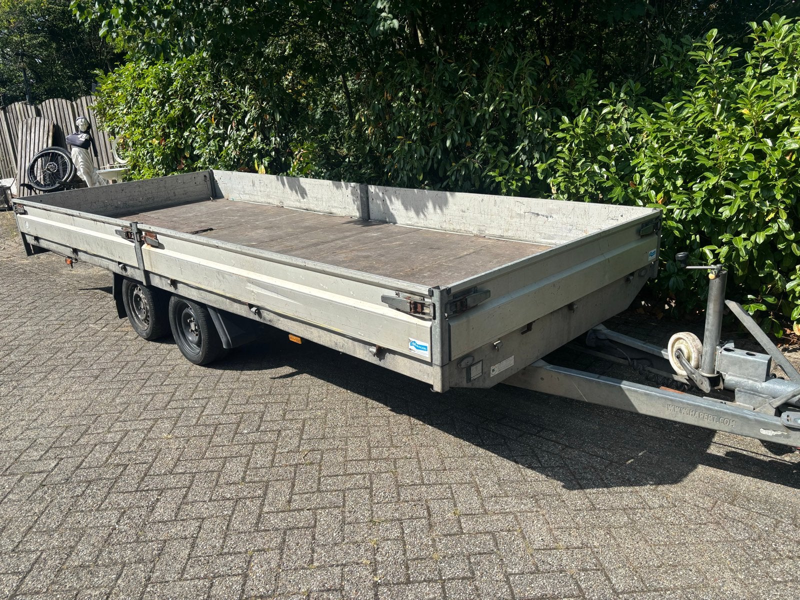 Robuuste Hapert aanhangwagen - 3500 kg 5 x 2 m, Ophalen, Gebruikt