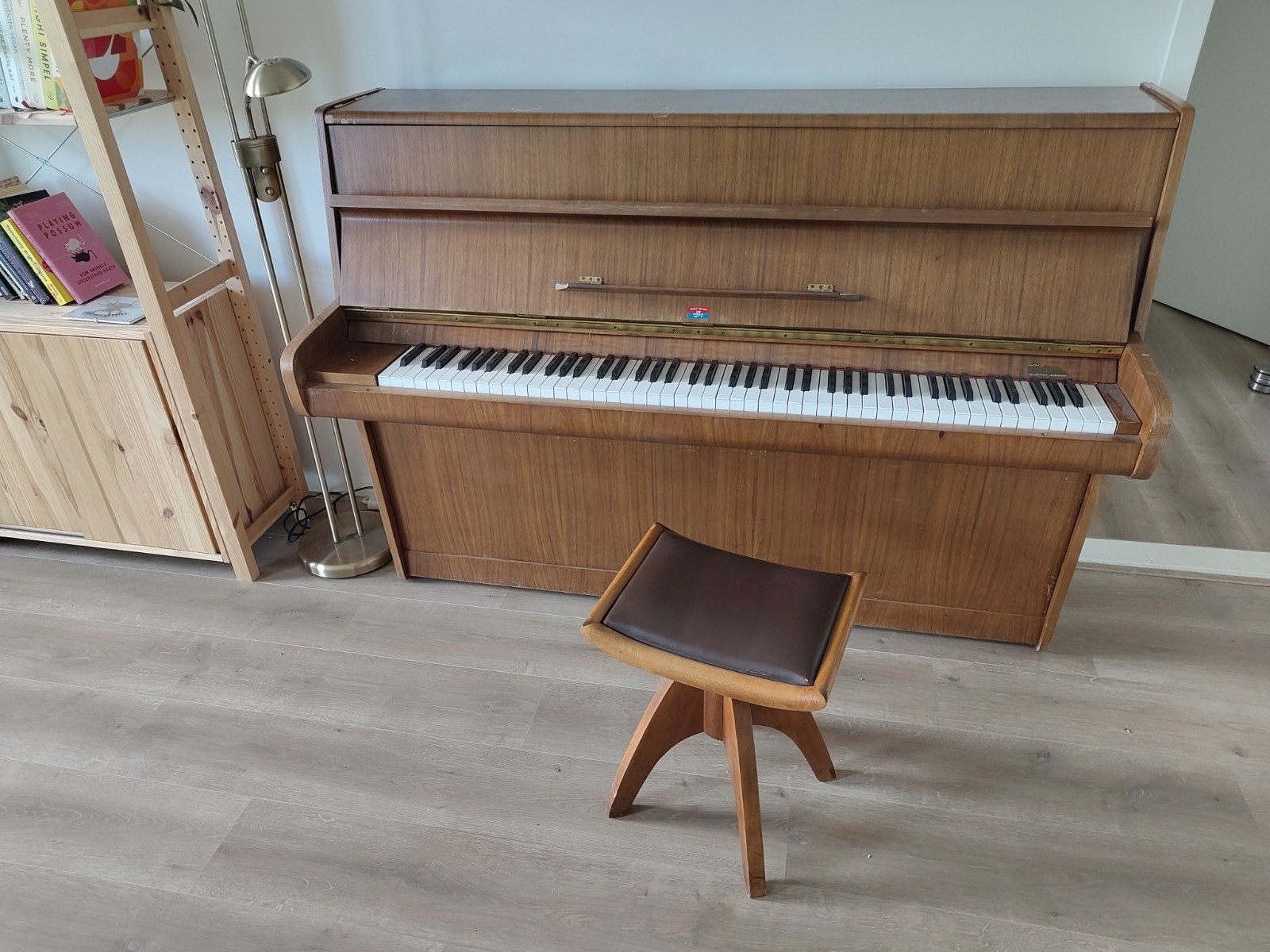 Lindbergh Piano - Klassiek Houten Piano met Kruk, Ophalen, Gebruikt, Bruin, Piano