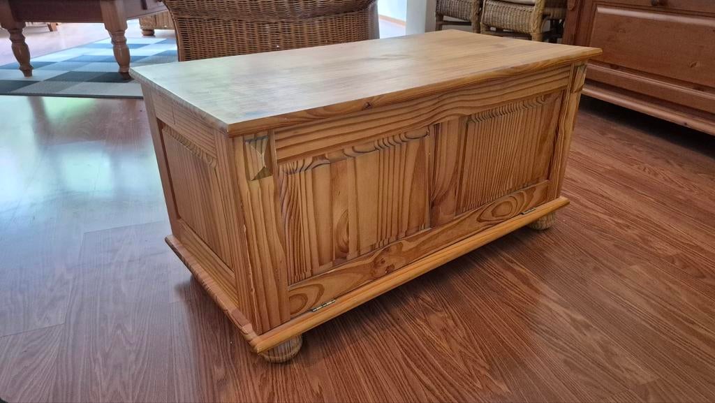 Houten opbergkist / dekenkist van grenenhout, Huis en Inrichting, Woonaccessoires | Kisten, Ophalen, Gebruikt, 50 tot 100 cm, 50 tot 75 cm