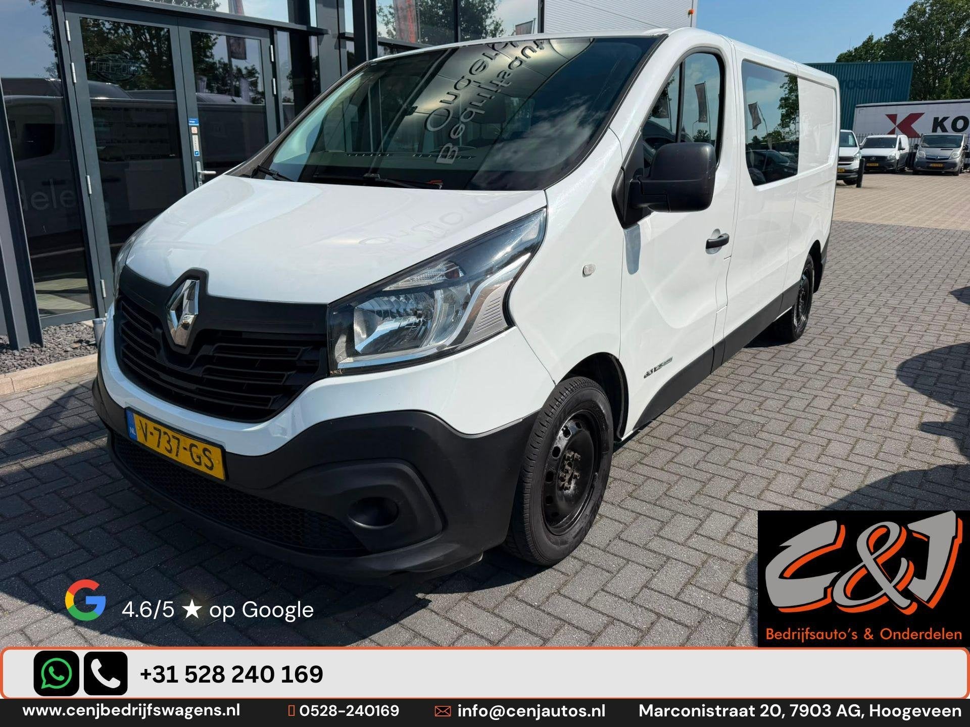 Renault Trafic 1.6 dCi T29 L2H1 Comfort Energy Dubbelcabine,, Renault Nederland N.V., Overige carrosserieën, Renault, Wit