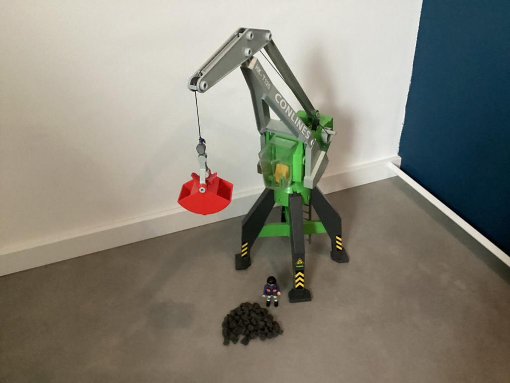 playmobiel haven hijskraan, Ophalen, Gebruikt
